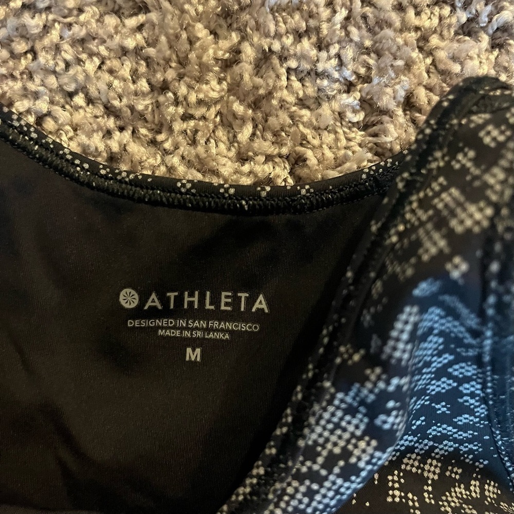 ATHLETA Black Viper Midi Yoga & Fitness Tank Top - Picture 3 of 5